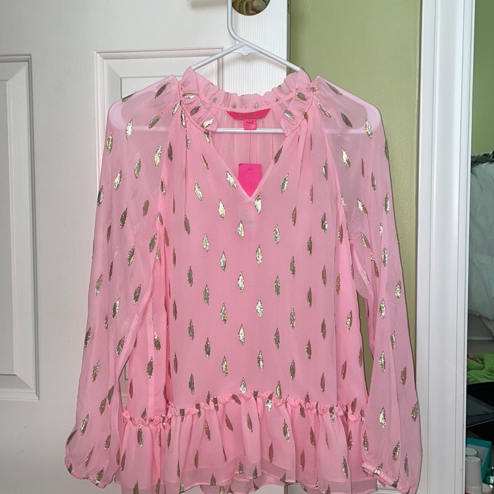 Lilly Pulitzer Pink Savannah Top